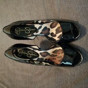 Jessica Simpson Acadia size 9 1/2 black patent leather